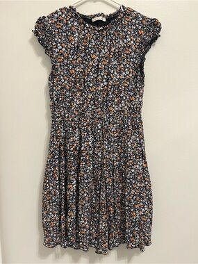 KIRUNDO Tiered Small Floral Dress Ruffle Neck
